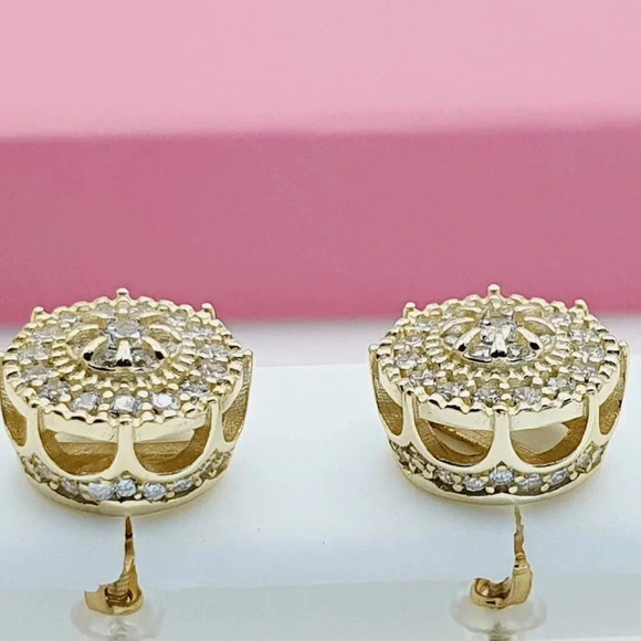 - "925 Sterling Silver Cubic Zirconia Earrings, U19254635 - Picture 10 of 11